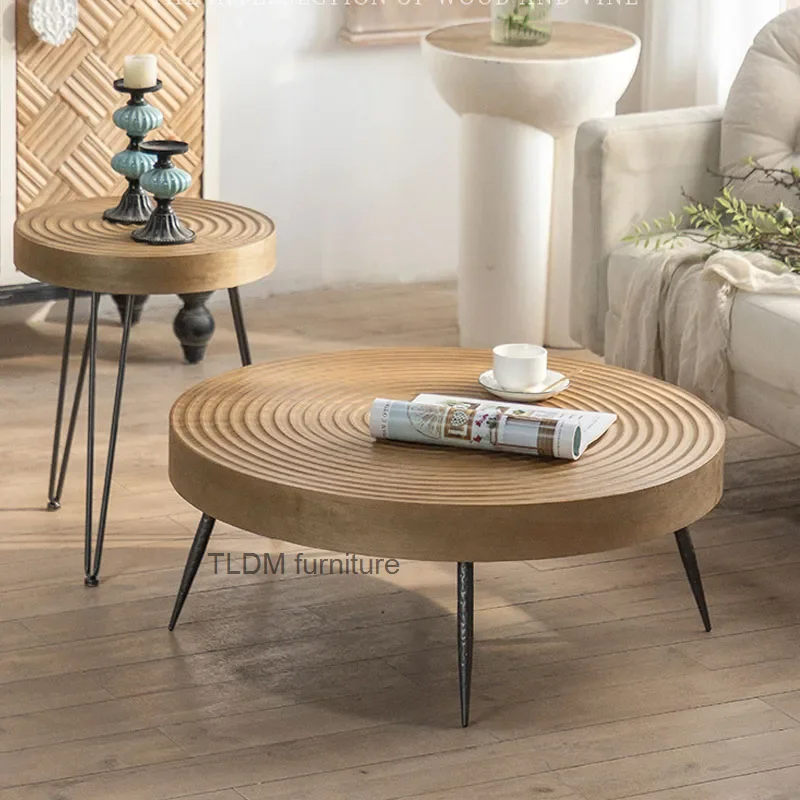 Japanese Solid Wood Round Coffee Tables Multifunctional Sofa Side Table Living Room Furniture Leisure Combination Coffee Tables 
Japanese Solid Wood Round Coffee Tables Multifunctional Sofa Side Table Living Room Furniture Leisure Combination Coffee Tables