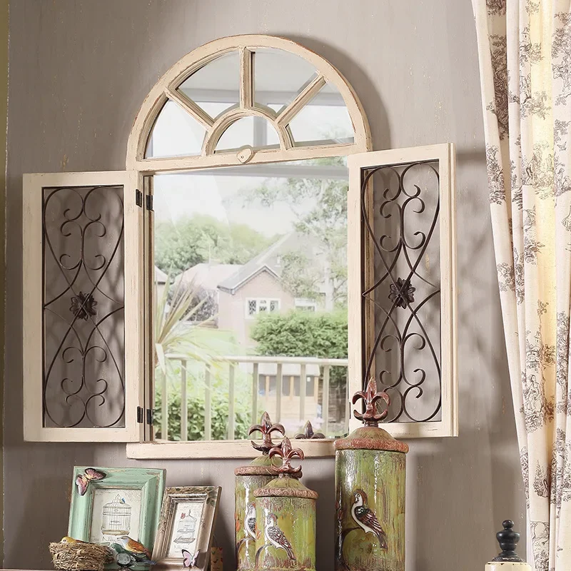 Idyllic Old Wall Hanging Fake Window Living Room Mirror Vintage Ornament Wall Mirror B & B
Idyllic Old Wall Hanging Fake Window Living Room Mirror Vintage Ornament Wall Mirror B & B