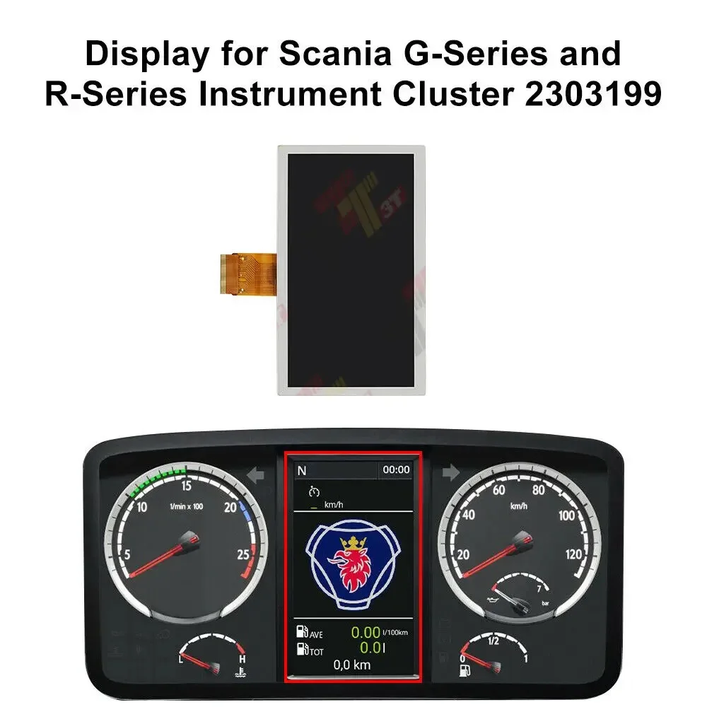 Dashboard LCD Display for Scania G Series and R Series Instrument Cluster 2303199
Dashboard LCD Display for Scania G Series and R Series Instrument Cluster 2303199