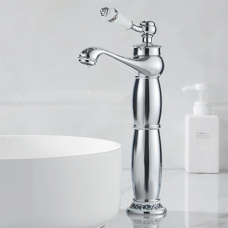 Silver Basin Sink Faucets Ceramic Single Handle Water Taps Bathroom Faucet Mixer Kitchen Garden Luxury Deck Mounted Bibcock
Silver Basin Sink Faucets Ceramic Single Handle Water Taps Bathroom Faucet Mixer Kitchen Garden Luxury Deck Mounted Bibcock
