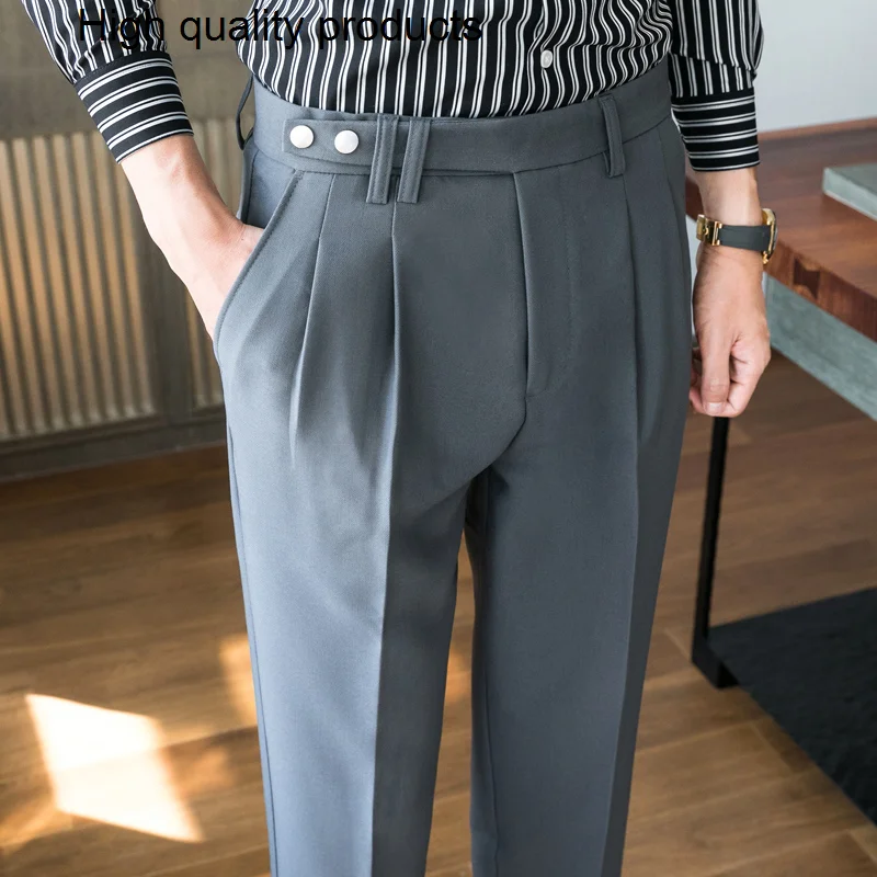 2024 Men Spring Autumn Business Dress Pants Fashion Belt Casual Slim Fit Suit Male Classic Wedding Office Social Trousers
2024 Men Spring Autumn Business Dress Pants Fashion Belt Casual Slim Fit Suit Male Classic Wedding Office Social Trousers