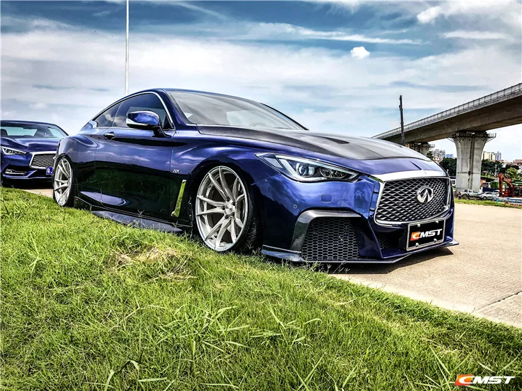 Body Kit for Infiniti Q60 CMST Style Front Bumper Rear Bumper Carbon Fiber Front Lip Rear Diffuser Side Skirts and Trunk Spoiler Body Kit for Infiniti Q60 CMST Style Front Bumper Rear Bumper Carbon Fiber Front Lip Rear Diffuser Side Skirts and Trunk Spoiler
