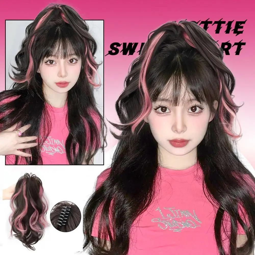 38CM Ponytail Wigs Long Curly Highlight Dyeing Hair Extensions Synthetic Pony Tail Hairpiece Claw Clip for Women
38CM Ponytail Wigs Long Curly Highlight Dyeing Hair Extensions Synthetic Pony Tail Hairpiece Claw Clip for Women