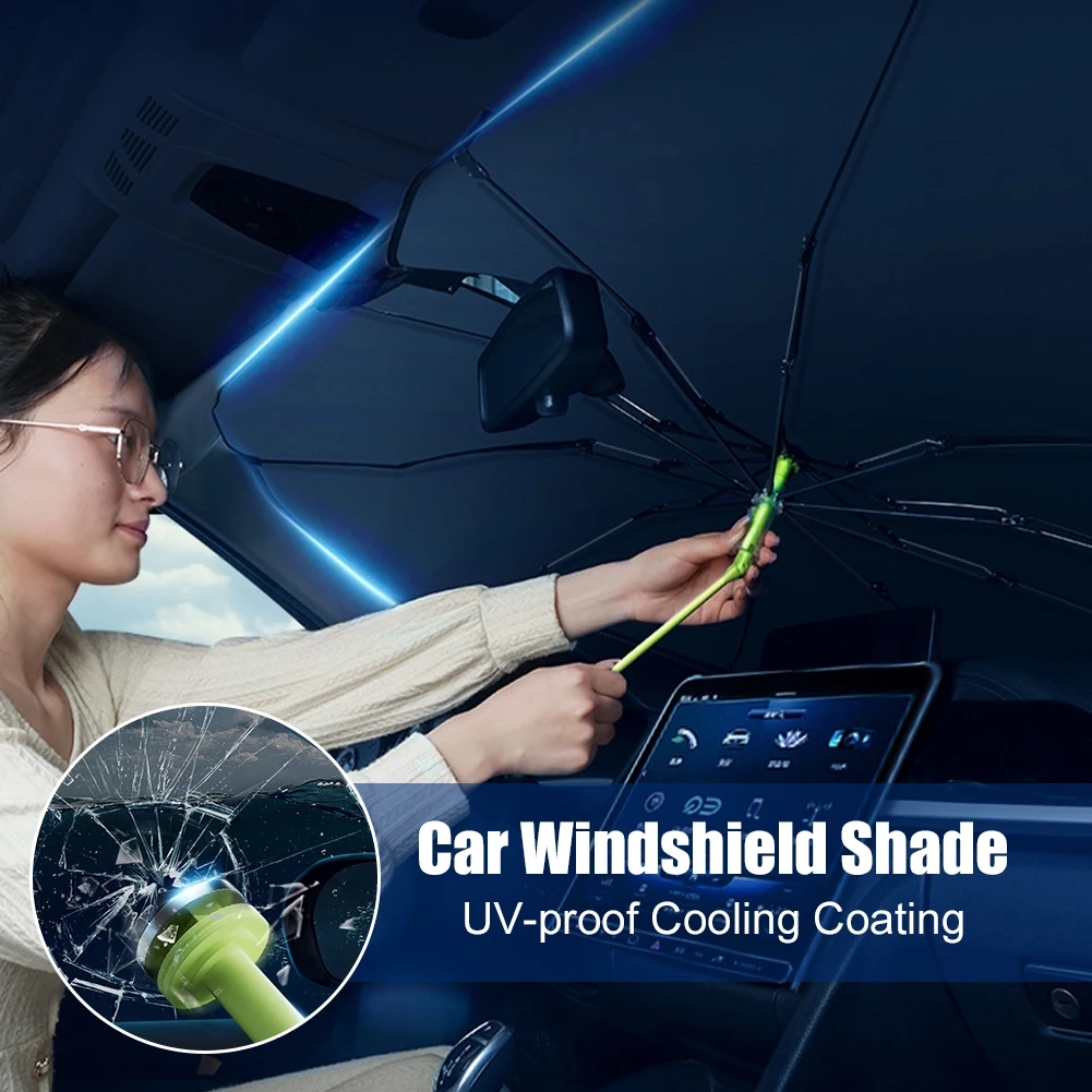 Car Sunshade Umbrella Car Windshield Shade UV Sun Protection Windshield Cover with Window Beeaker Sumumer Interior Accessories
Car Sunshade Umbrella Car Windshield Shade UV Sun Protection Windshield Cover with Window Beeaker Sumumer Interior Accessories