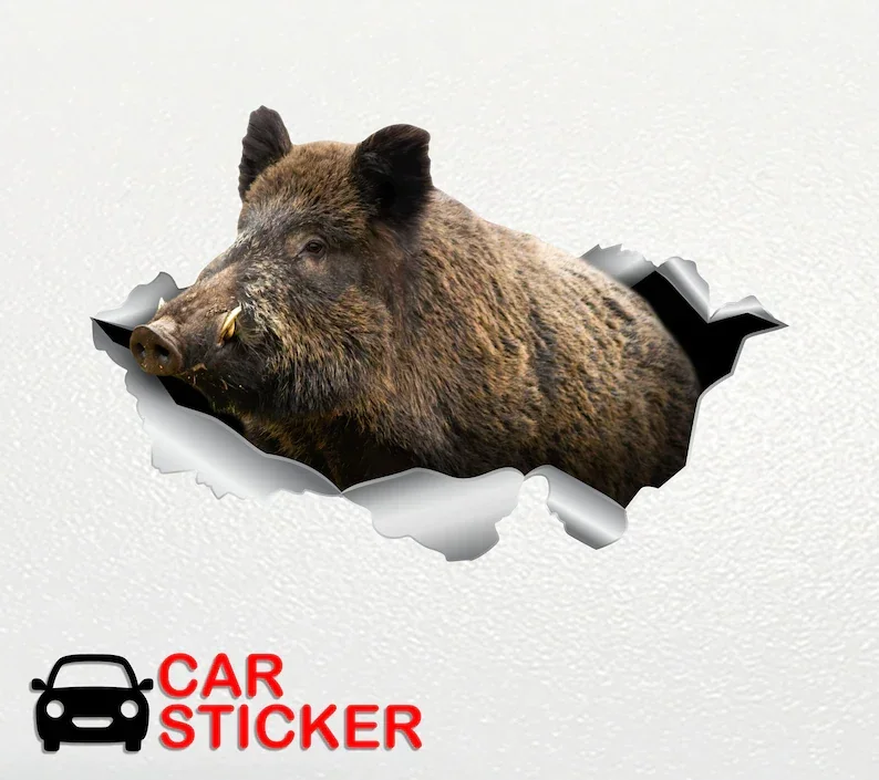 

Wild Boar Car Stickers Animal Stickers Car Decals Window Stickers Forest Animal Car Sticker Big Sticker Cars Decoration