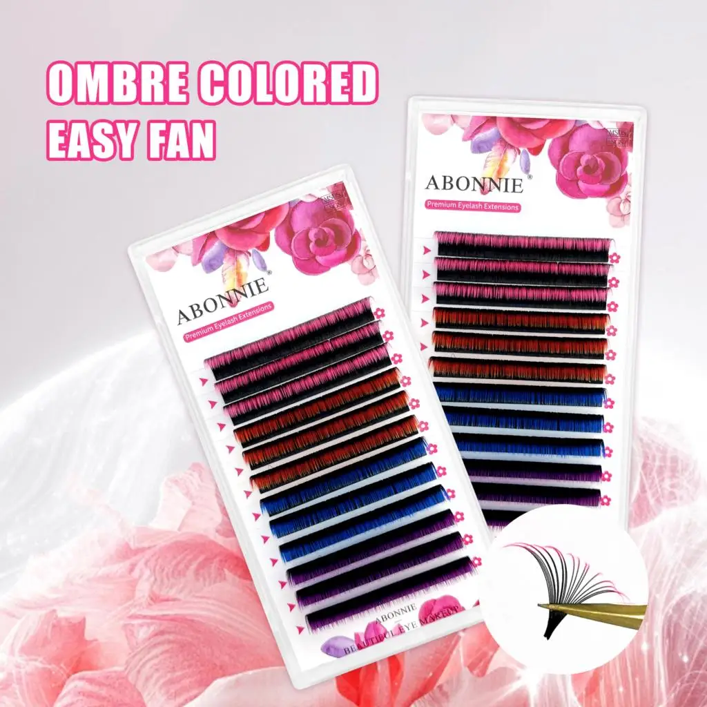 Abonnie Ombre Colored Easy Fanning Lashes Extensions Fluffy Eyelashes Auto Fanning Cilios Blooming
Abonnie Ombre Colored Easy Fanning Lashes Extensions Fluffy Eyelashes Auto Fanning Cilios Blooming