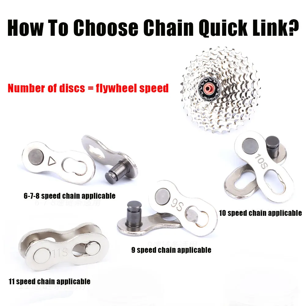 6 7 8 9 10 11 Speed Mountain Road Bike Chain Universal Bicycle Chain Connector Quick Link Connecting Master Cycling Part
6 7 8 9 10 11 Speed Mountain Road Bike Chain Universal Bicycle Chain Connector Quick Link Connecting Master Cycling Part