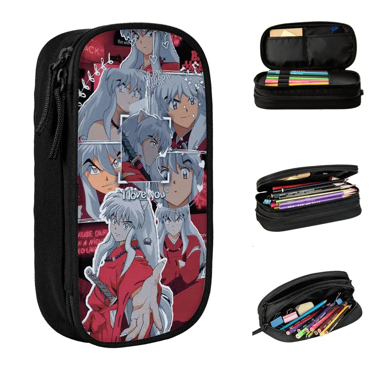 Мультяшный карандаш Inuyasha, милая японская Фотосумка, школьный большой органайзер для хранения, офисные косметические пеналы
Мультяшный карандаш Inuyasha, милая японская Фотосумка, школьный большой органайзер для хранения, офисные косметические пеналы