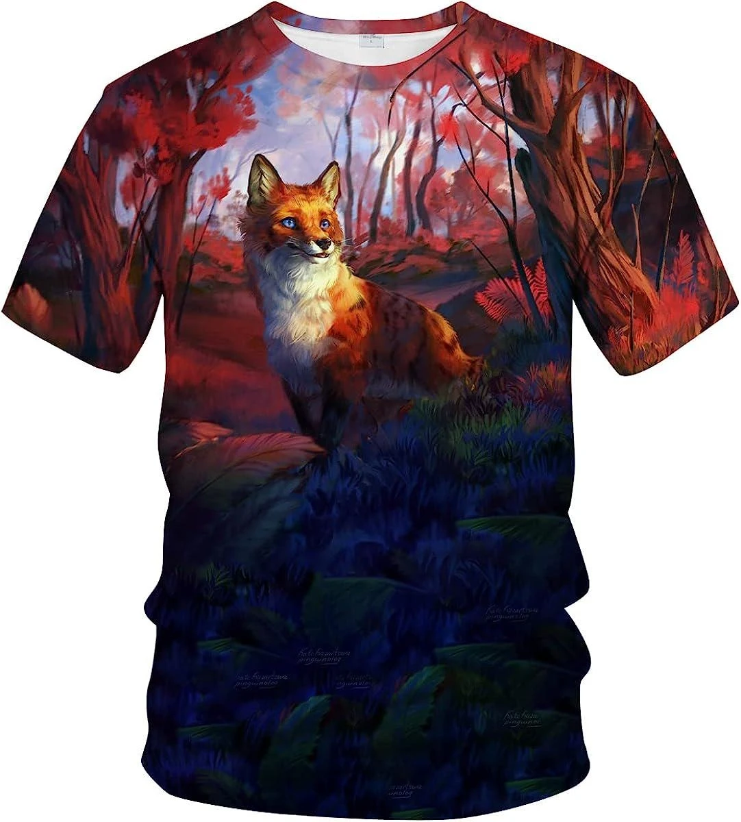 Unisex Fox 3D T-shirt Animal Print Novel Round Neck Short Sleeve T-shirt Summer Casual Short Sleeve Shirt Tops
Unisex Fox 3D T-shirt Animal Print Novel Round Neck Short Sleeve T-shirt Summer Casual Short Sleeve Shirt Tops