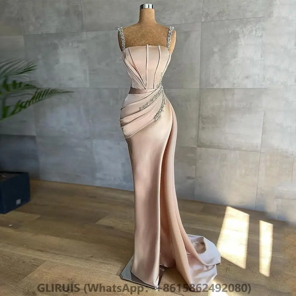 Mermaid Evening Gowns for Women Square Neck Pleat Corset Pageant Dresses Prom Dress with High Slit
Mermaid Evening Gowns for Women Square Neck Pleat Corset Pageant Dresses Prom Dress with High Slit