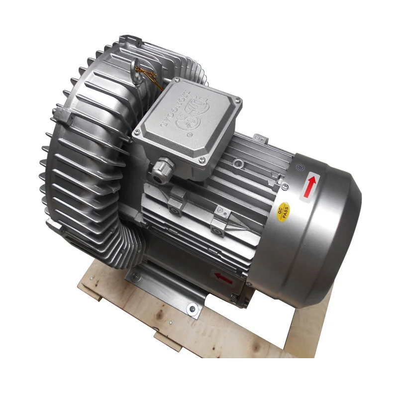 

10hp 7.5kw High Pressure Volume Sewage Treatment Ring Blower For CNC Route Machines
