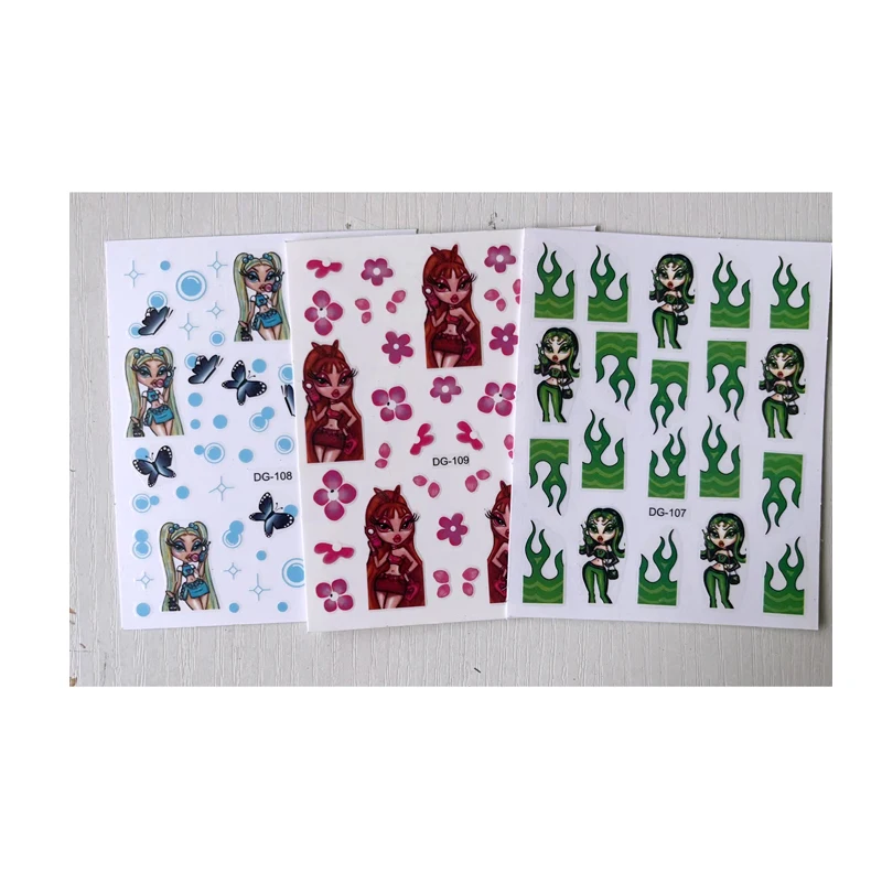10PCS Cartoon Girl 3D Nail Sticker Nail Art Decor Anime Stitching Sticker Pressed On Nail Sticker 
10PCS Cartoon Girl 3D Nail Sticker Nail Art Decor Anime Stitching Sticker Pressed On Nail Sticker