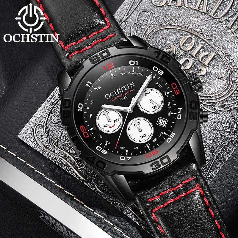 

OCHSTIN 2024 hot models innovative nylon series fashionable hundred men's quartz watch multifunction quartz movement watch