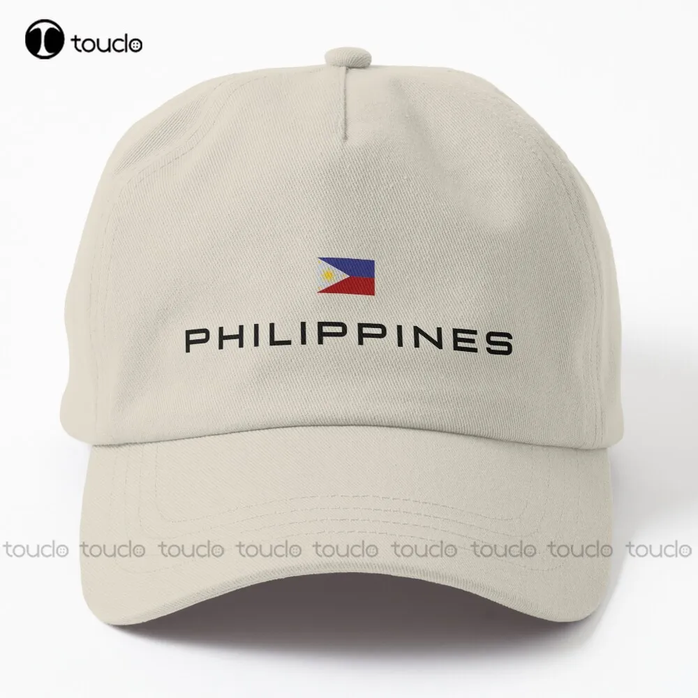 

Philippines flag Dad Hat baseball cap men Personalized Custom Unisex Adult Teen youth Summer Outdoor Caps Cotton Denim Caps Art