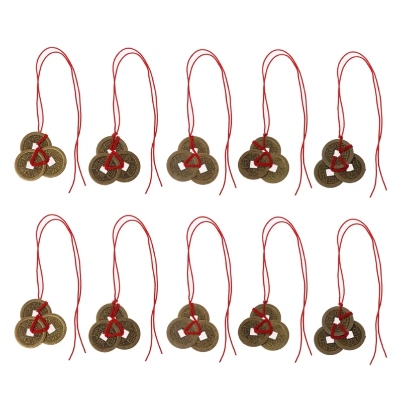 2024 New 10pcs Chinese Fortune Coins Feng Shui Coins I-ching Coins Traditional Coins with Red String for Wealth and Success
2024 New 10pcs Chinese Fortune Coins Feng Shui Coins I-ching Coins Traditional Coins with Red String for Wealth and Success