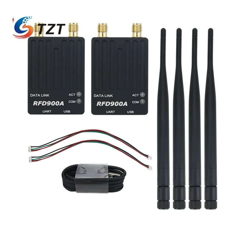 

TZT RFD900A Telemetry Radio Set Drone Telemetry for Long Distance Data Transmission PIX Flight Control