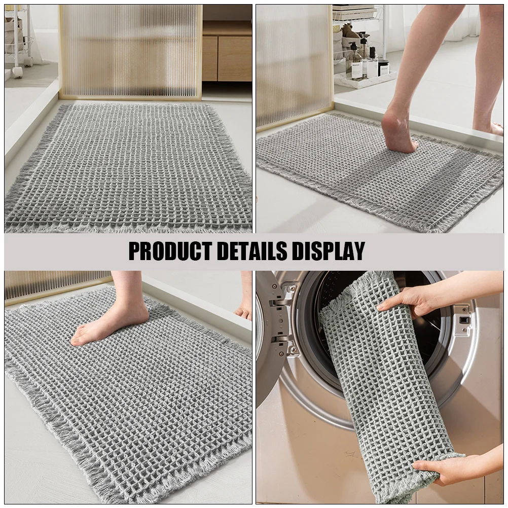 

by Mat Bathroom Floor Doormat Rugs Decorative Absorb Water for Tub Anti-skid Ground