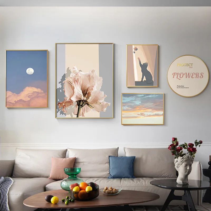Niche Sweet Home Flower Pink Green Abstract Nordic Print Canvas Set Painting Wall Art Picture Poster for Living Room Decoration
Niche Sweet Home Flower Pink Green Abstract Nordic Print Canvas Set Painting Wall Art Picture Poster for Living Room Decoration