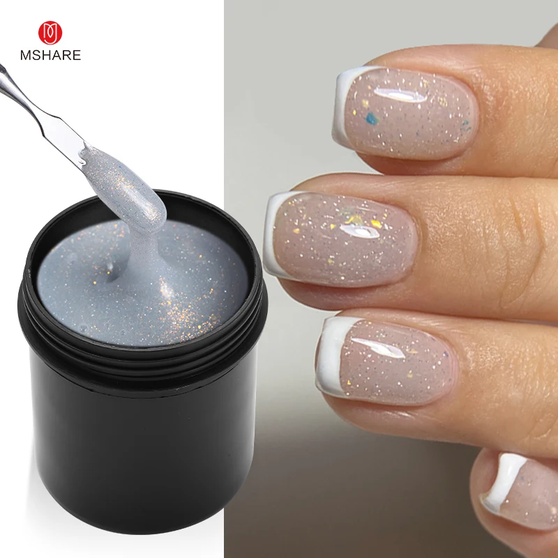 MSHARE Moonlight Translucent Glitter Builder UV LED Gel for Nail Extension White Purple Red Thick Hard Gels Self Leveling 142g
MSHARE Moonlight Translucent Glitter Builder UV LED Gel for Nail Extension White Purple Red Thick Hard Gels Self Leveling 142g