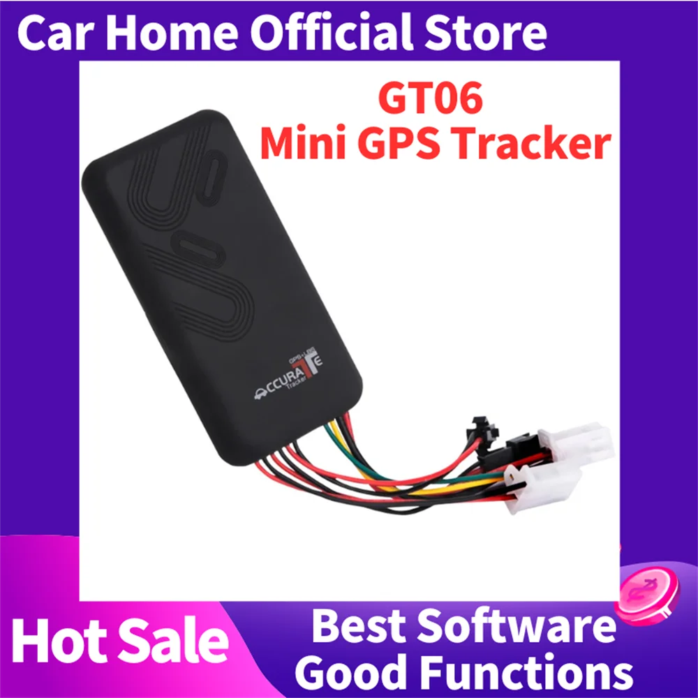 

GT06 Mini Car GPS Tracker Online Tracking System Monitor Remote Control Alarm SMS GSM GPRS Vehicle Motorcycle Locator