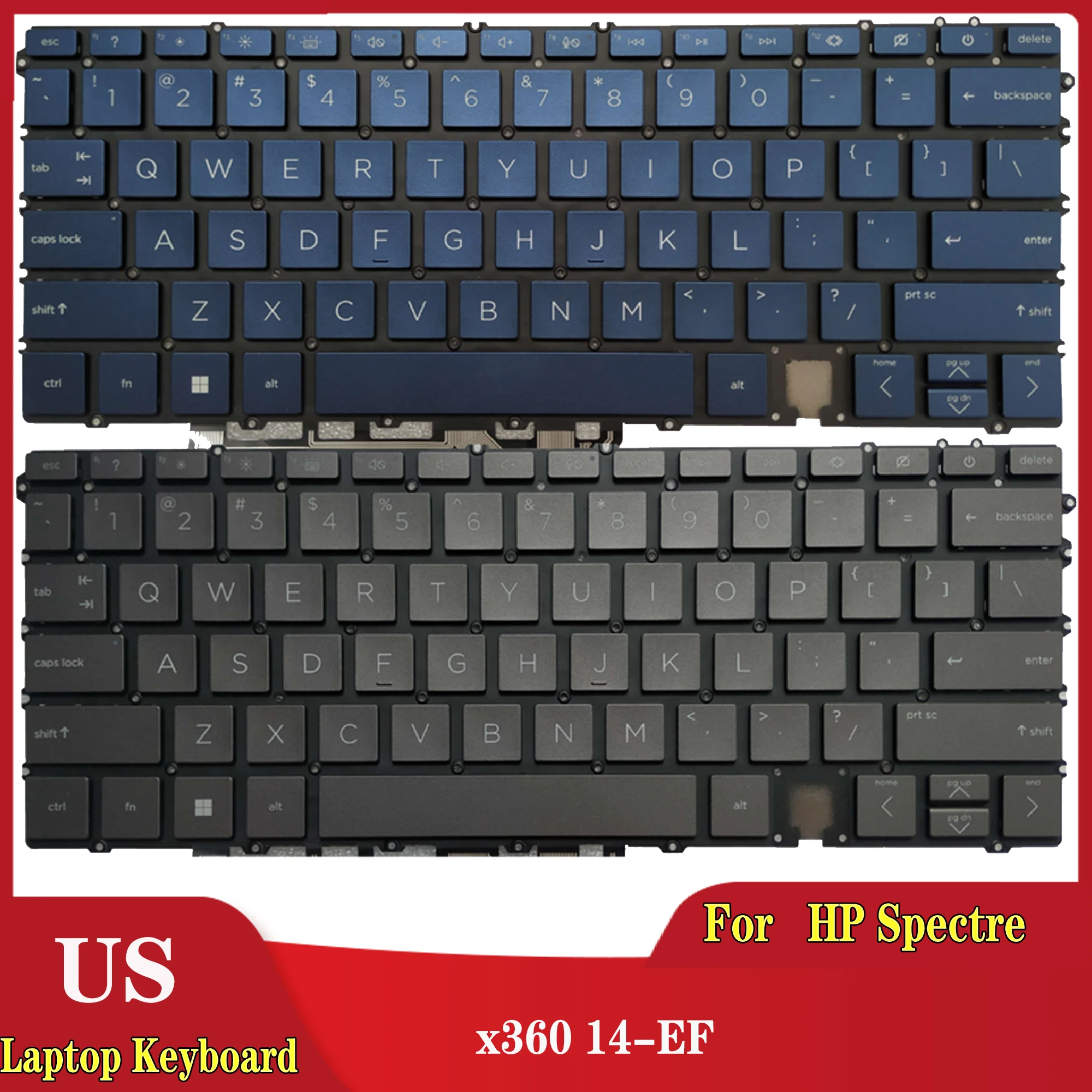Новая английская клавиатура для ноутбука HP Spectre x360 14-EF 14-ef0500na с подсветкой
Новая английская клавиатура для ноутбука HP Spectre x360 14-EF 14-ef0500na с подсветкой