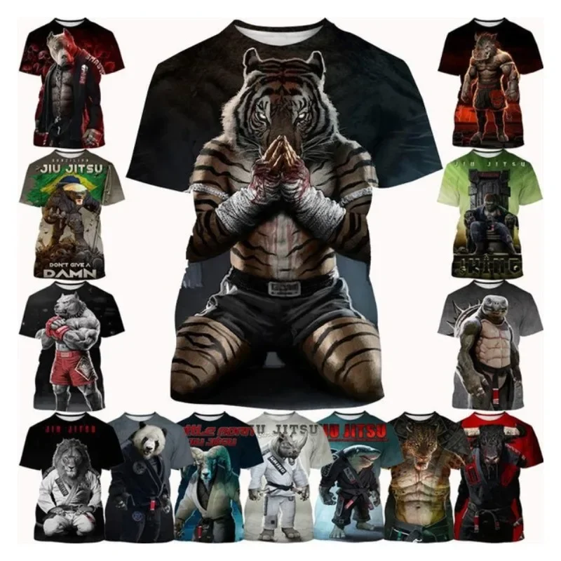 Animal T Shirt Men's Fashion Jiu-Jitsu Lovers Cool Fashion Short-sleeved T Shirt Hip-Hop Harajuku Style Streetwear Top
Animal T Shirt Men's Fashion Jiu-Jitsu Lovers Cool Fashion Short-sleeved T Shirt Hip-Hop Harajuku Style Streetwear Top