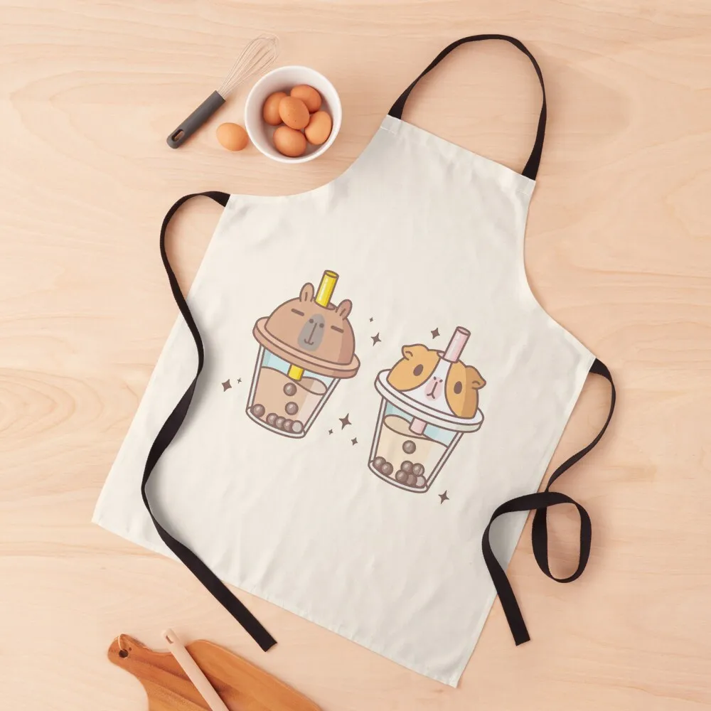 Bubu and Moonch, Capybara and Guinea pig Boba Tea Apron Men'ss Kitchen Tools Accessories Apron
Bubu and Moonch, Capybara and Guinea pig Boba Tea Apron Men'ss Kitchen Tools Accessories Apron