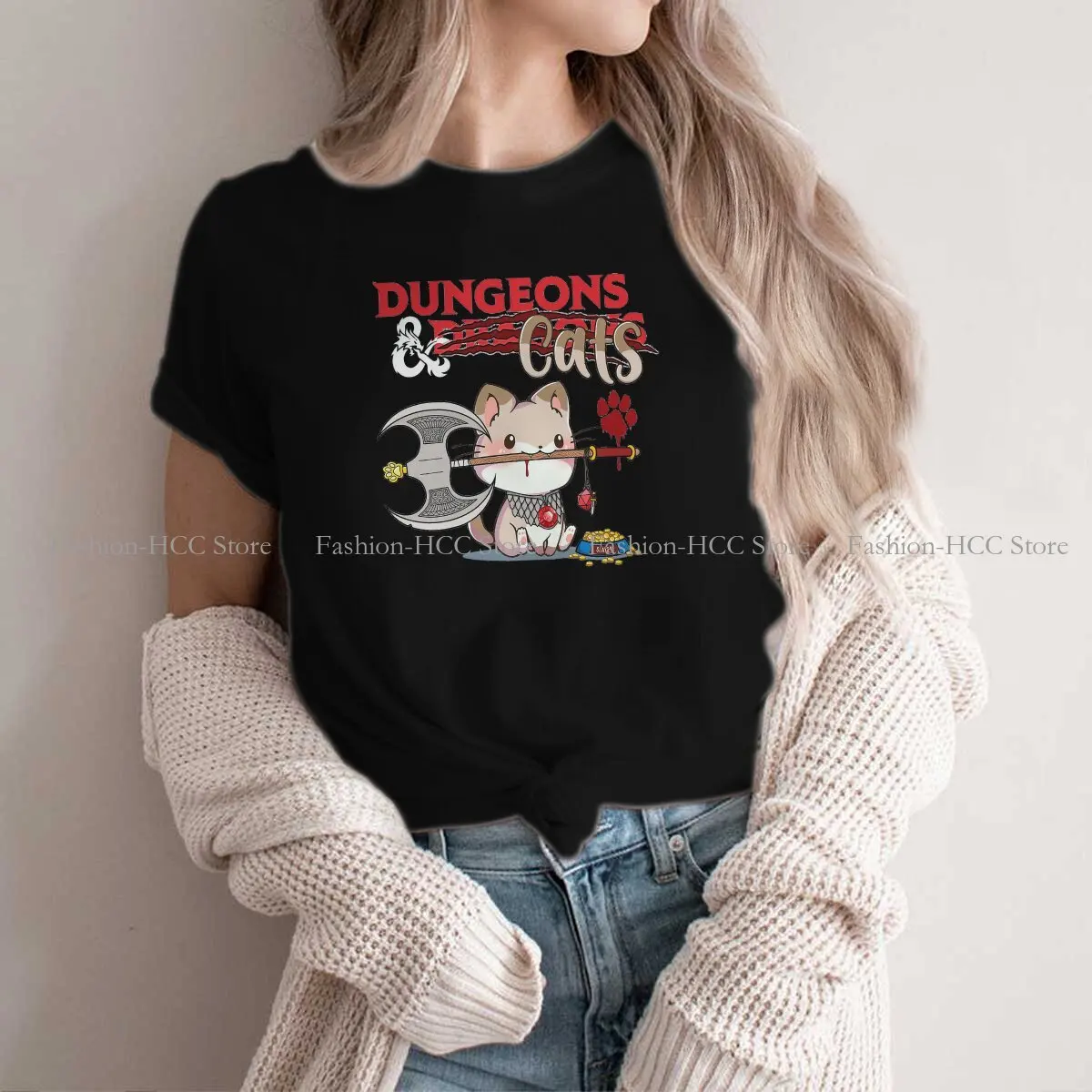Dungeons Cats Special Polyester TShirt DND Game Top Quality Creative Gift Clothes T Shirt Short Sleeve
Dungeons Cats Special Polyester TShirt DND Game Top Quality Creative Gift Clothes T Shirt Short Sleeve