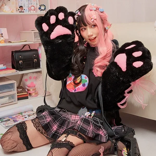 Original Women Hoodie with Detachable Cat Paw Gloves Bag Black Dropped Ear Rabbit Beast Cute Autumn Winter Soft High-grade Wool
Original Women Hoodie with Detachable Cat Paw Gloves Bag Black Dropped Ear Rabbit Beast Cute Autumn Winter Soft High-grade Wool