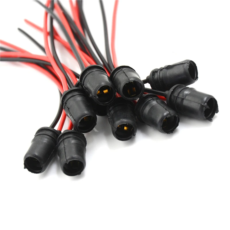 10 Pcs W5W T10 Light Bulb Socket Holder Fit for Cars Trucks Boats Soft Rubber Connector Extension Accessories
10 Pcs W5W T10 Light Bulb Socket Holder Fit for Cars Trucks Boats Soft Rubber Connector Extension Accessories
