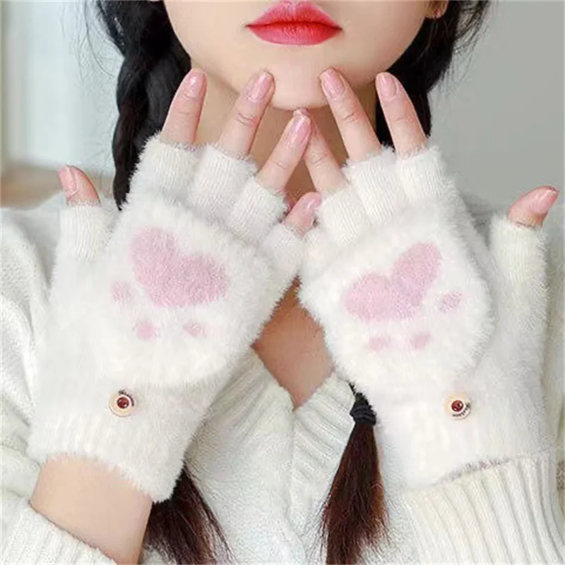 1 Pair Cute Cat Claws Women Girls Lovely Warm Fingerless Gloves Winterproof Thicken Fluffy Half Finger Mittens Christmas Gift
1 Pair Cute Cat Claws Women Girls Lovely Warm Fingerless Gloves Winterproof Thicken Fluffy Half Finger Mittens Christmas Gift