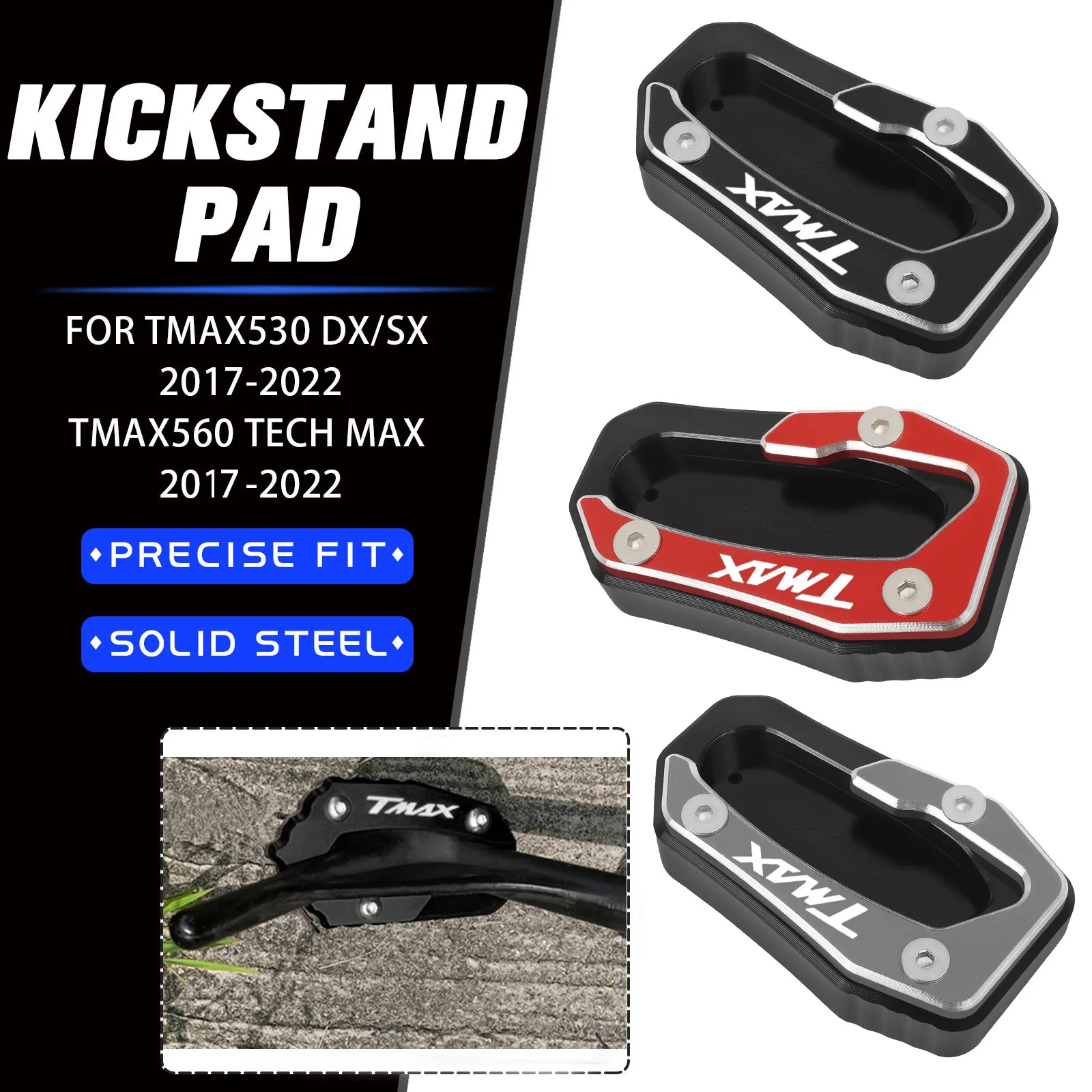 Motorcycle Foot Side Stand Kickstand Extension Support Plate Pad For YAMAHA T-Max 560 TMAX 530 SX DX TECH MAX TMAX560 2017-2022
Motorcycle Foot Side Stand Kickstand Extension Support Plate Pad For YAMAHA T-Max 560 TMAX 530 SX DX TECH MAX TMAX560 2017-2022