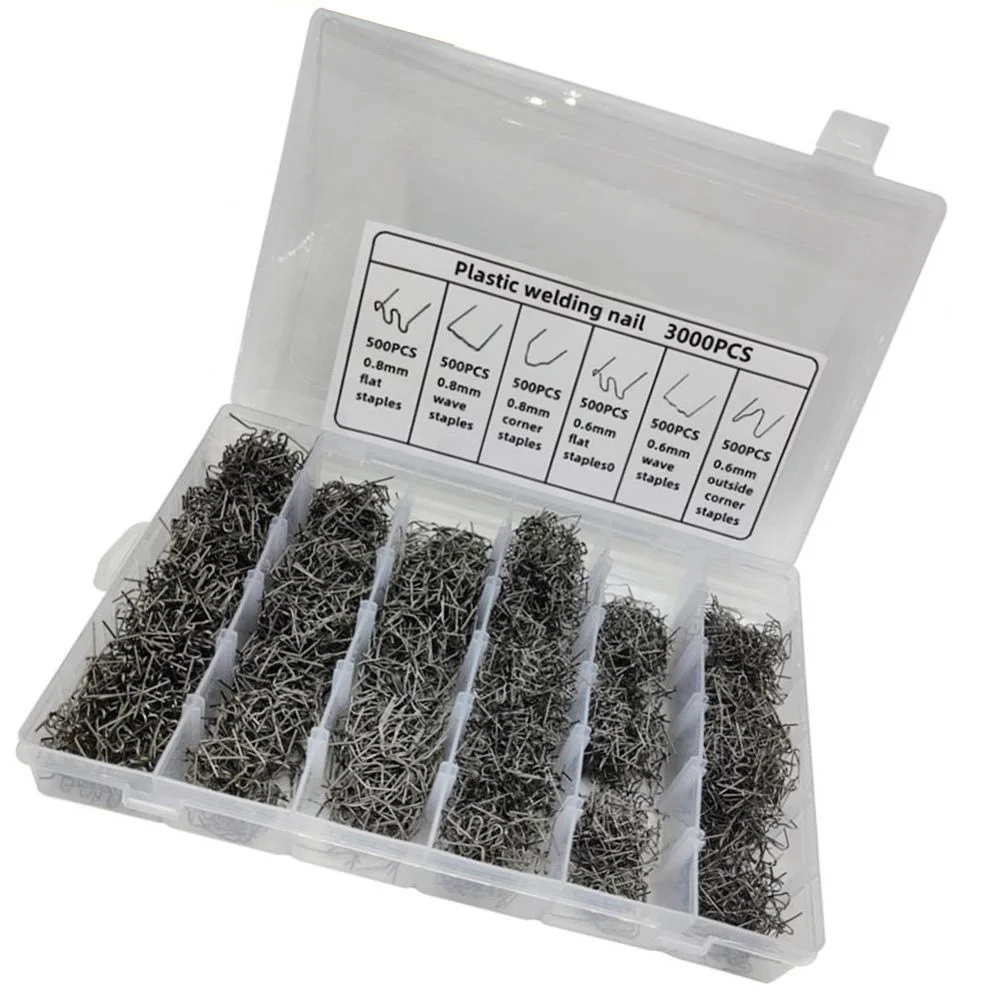 Silver Box Staples Repair Partsofautomobile Bumper Plastic Welding Nails Carbon Steel Wire For Bumper For Large Cracks Bending
Silver Box Staples Repair Partsofautomobile Bumper Plastic Welding Nails Carbon Steel Wire For Bumper For Large Cracks Bending