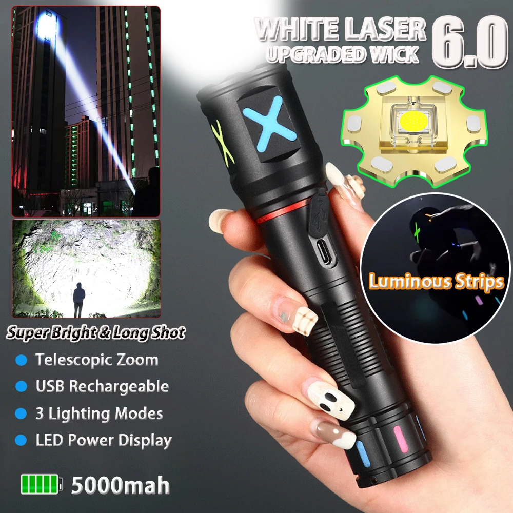 

Flashlights High Lumens Rechargeable, Super Bright LED Flashlight , High Powerd Flash Lights for Emergency Security Camping