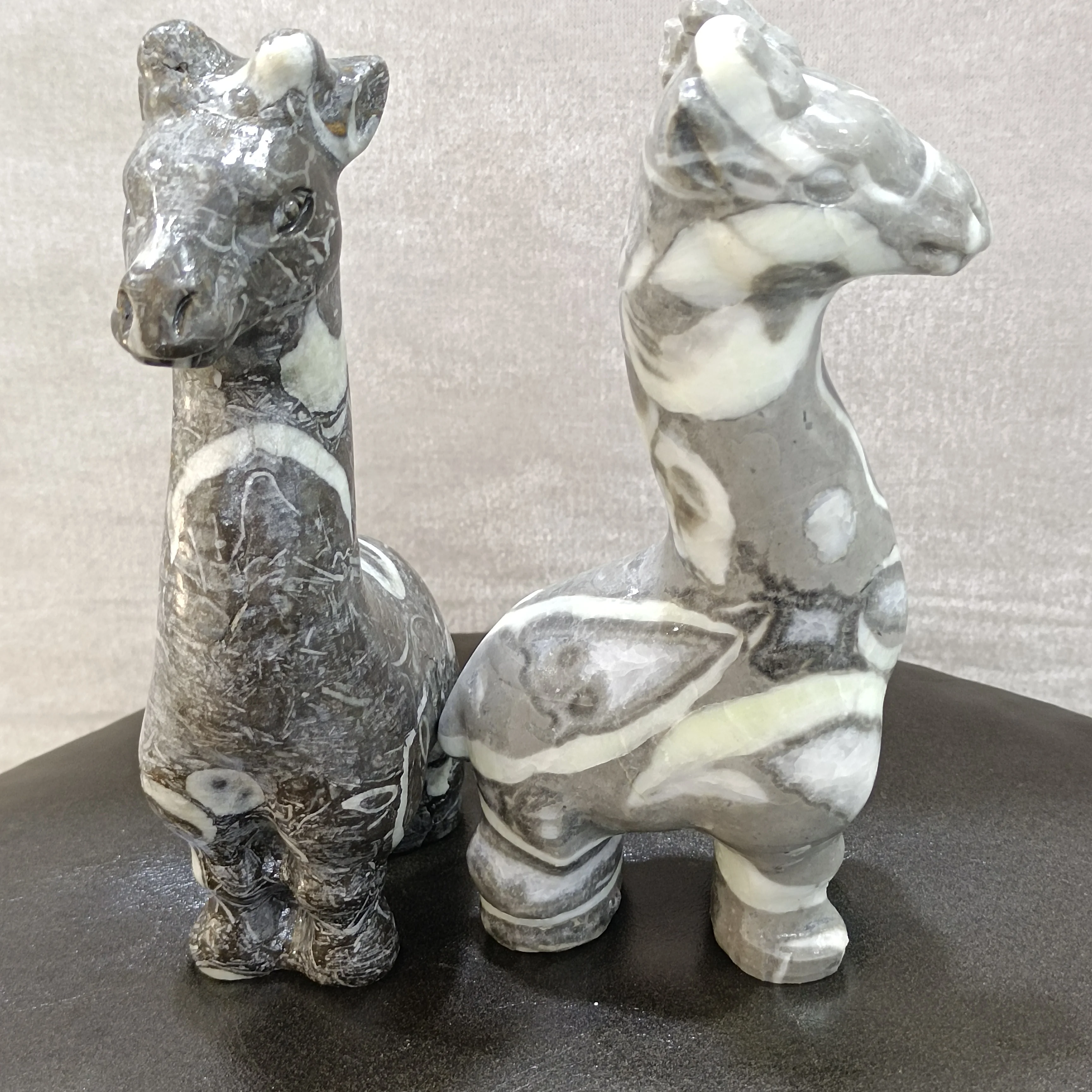 14-15cm 1pc Natural Crystals Carving Shell Stone Giraffe Cartoon Animal Quartz Ornaments Stone Gifts Collection
14-15cm 1pc Natural Crystals Carving Shell Stone Giraffe Cartoon Animal Quartz Ornaments Stone Gifts Collection