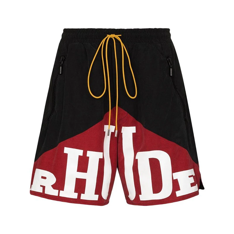 High Street Men Women 1:1 RHUDE Shorts Alphabet Print Drawstring Beach Shorts Beauty Tide Stitching Casual Five-point Shorts
High Street Men Women 1:1 RHUDE Shorts Alphabet Print Drawstring Beach Shorts Beauty Tide Stitching Casual Five-point Shorts