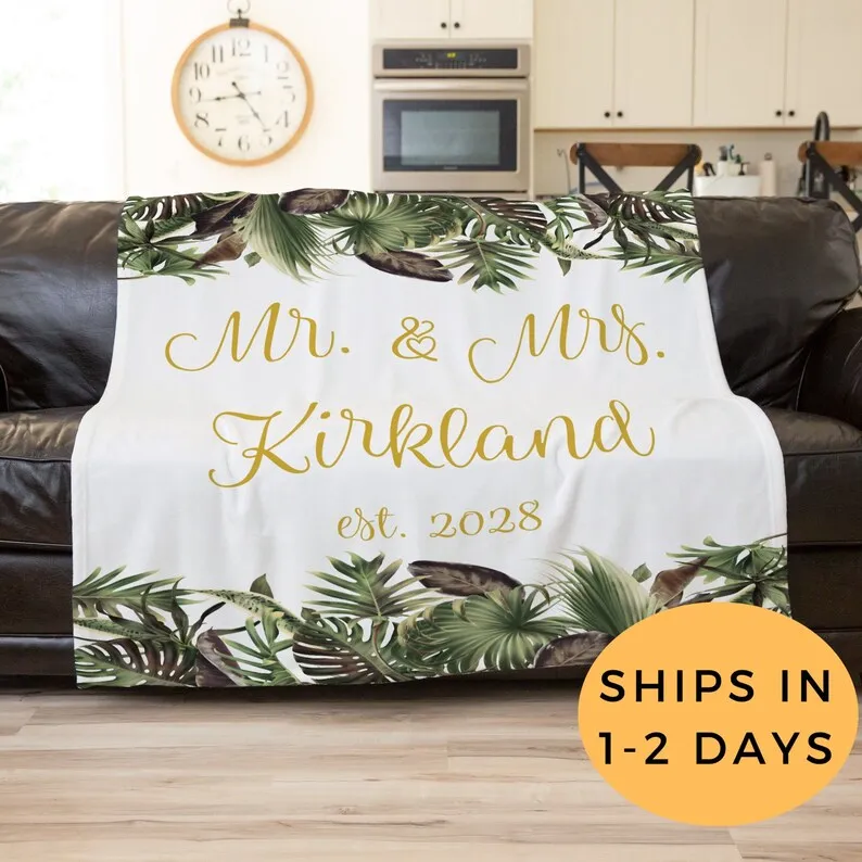 Tropical Blanket, Family Established, Family Name Blanket, Wedding Blanket, Decorative Blanket, Comfy Blanket, Beach Lovers Gift
Tropical Blanket, Family Established, Family Name Blanket, Wedding Blanket, Decorative Blanket, Comfy Blanket, Beach Lovers Gift