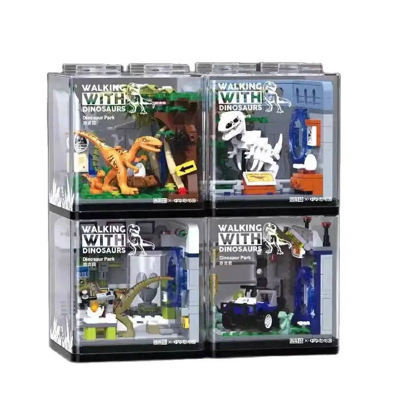 4Types China Dinosaur Park Box Building Blocks Dino Laboratory Museum T-Rex Fossils Bricks Animal Toys For Children Gift
4Types China Dinosaur Park Box Building Blocks Dino Laboratory Museum T-Rex Fossils Bricks Animal Toys For Children Gift