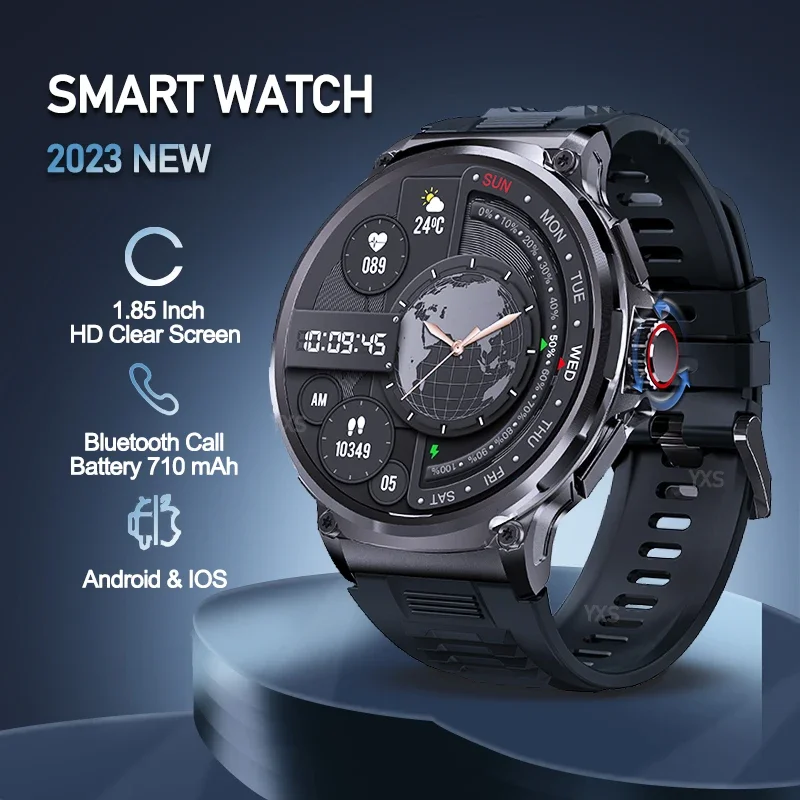New 1.85 Inch Smart Watch Men 710mAh Battery Long Standby Bluetooth Call Smartwatch 2024 Fitness Watch Sport Tracker Andriod IOS
New 1.85 Inch Smart Watch Men 710mAh Battery Long Standby Bluetooth Call Smartwatch 2024 Fitness Watch Sport Tracker Andriod IOS