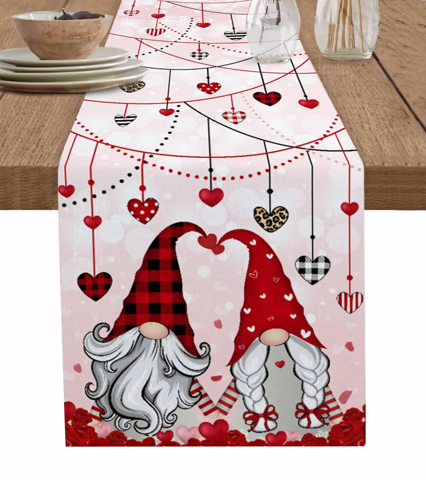 Valentine'S Day Love Rose Dwarf Wood Grain Table Runners Dining Room Coffee Home Decor Tablecloth 4/6 Pcs Placemats Table Cover 
Valentine'S Day Love Rose Dwarf Wood Grain Table Runners Dining Room Coffee Home Decor Tablecloth 4/6 Pcs Placemats Table Cover