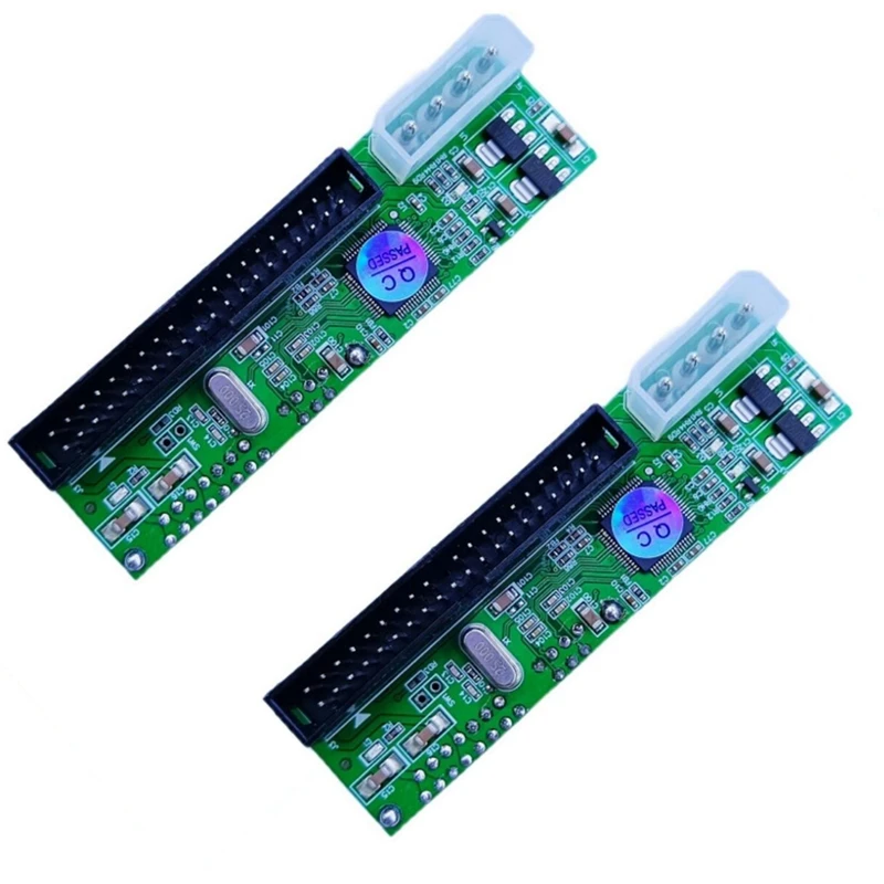 

SATA TO PATA IDE Converter Adapter Plug & Play Module Support 7+15 Pin 3.5/2.5 SATA HDD DVD Adapter, 2 Pack