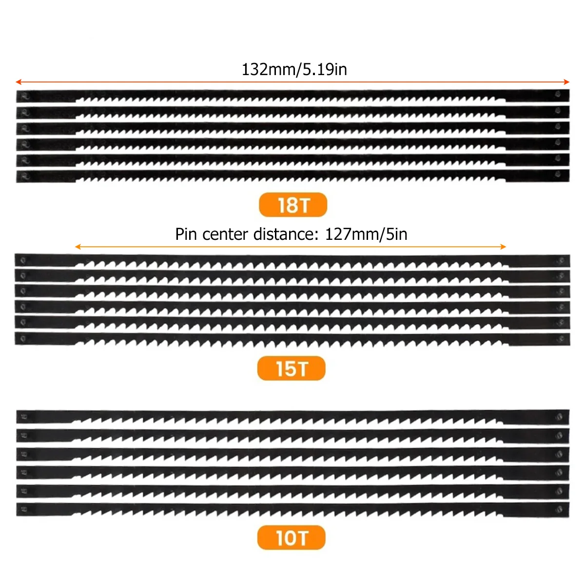 18Pcs Jig Saw Blade Jigsaw Blades Set Metal Wood Assorted Blades Woodworking T18/T15/T10 Power Tool Saw Blade
18Pcs Jig Saw Blade Jigsaw Blades Set Metal Wood Assorted Blades Woodworking T18/T15/T10 Power Tool Saw Blade