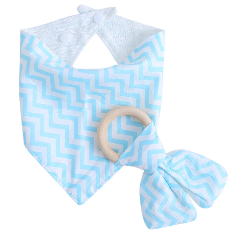 

F62D Infant Kids Baby Feeding Saliva Towel Dribble for Triangle Bandana Bibs Teether