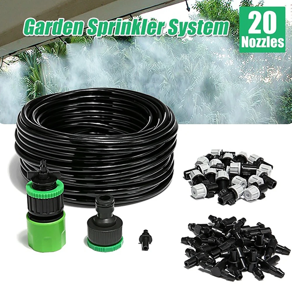 Drip Irrigation Kit 20m Sprayer Cooling System For Automatic Watering Device Drip Irrigation Kit With Timer Suitable for Garden
Drip Irrigation Kit 20m Sprayer Cooling System For Automatic Watering Device Drip Irrigation Kit With Timer Suitable for Garden