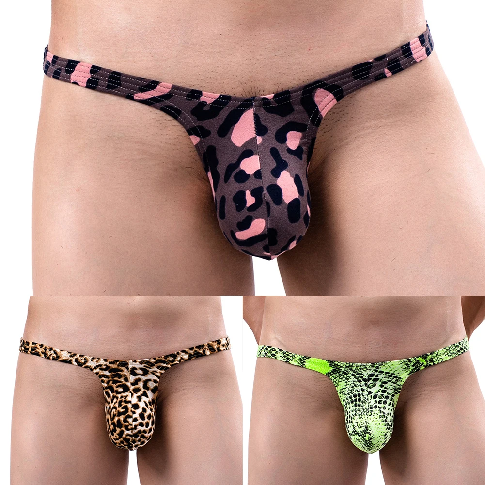 Sexy Mens Leopard Printed Pouch G-string Low Rise Briefs Thin Leopard Underwear T-back Thong V-string Underpants Panties
Sexy Mens Leopard Printed Pouch G-string Low Rise Briefs Thin Leopard Underwear T-back Thong V-string Underpants Panties