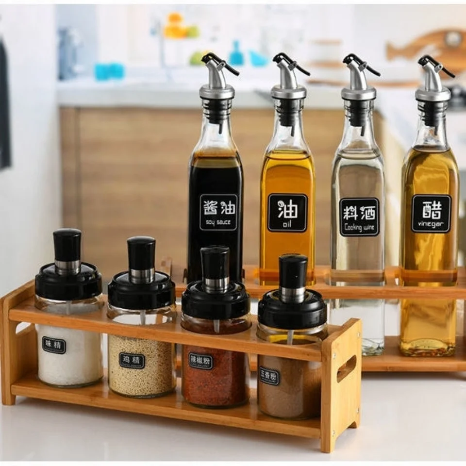 Seasoning Bottle Storage Rack Kitchen Sundry Organizers Oil Salt Sauce Vinegar Bamboo Seasoning Shelf Condiments Jar Stand
Seasoning Bottle Storage Rack Kitchen Sundry Organizers Oil Salt Sauce Vinegar Bamboo Seasoning Shelf Condiments Jar Stand