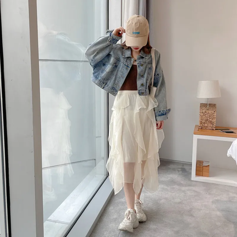 2022 Spring and Summer Skirt High Waist Gauze Irregular French Apricot Color Free Shipping
2022 Spring and Summer Skirt High Waist Gauze Irregular French Apricot Color Free Shipping