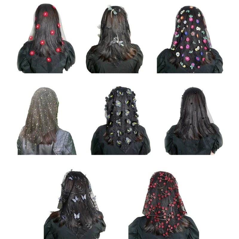 Mantilla Veil Lace Church Veils for Brides Floral Catholic Veil Headband Wedding Headpiece Latin Scarf Head Covering
Mantilla Veil Lace Church Veils for Brides Floral Catholic Veil Headband Wedding Headpiece Latin Scarf Head Covering
