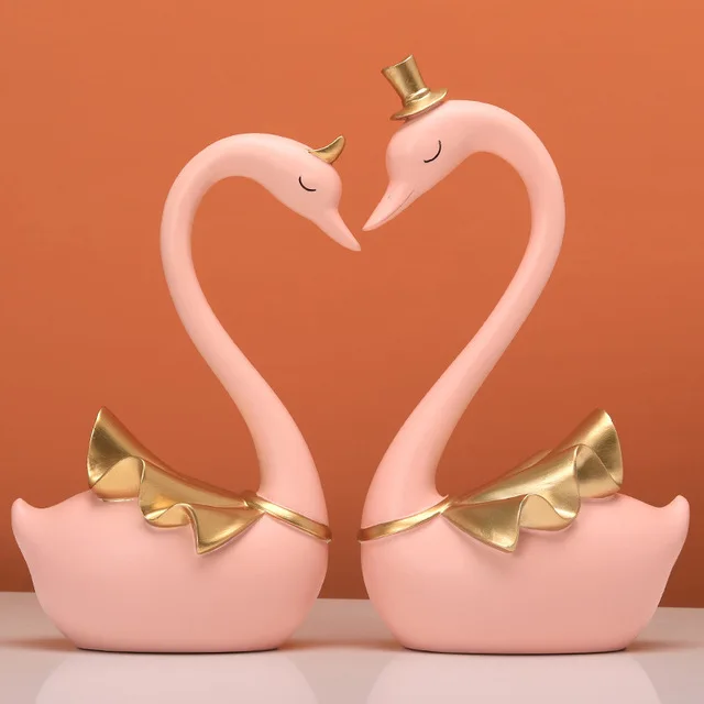Feng shui Resin Couple Swan Wedding Gifts Statues Cabinet Office Figurines Crafts Home Livingroom Desktop Sculpture Decoration
Feng shui Resin Couple Swan Wedding Gifts Statues Cabinet Office Figurines Crafts Home Livingroom Desktop Sculpture Decoration