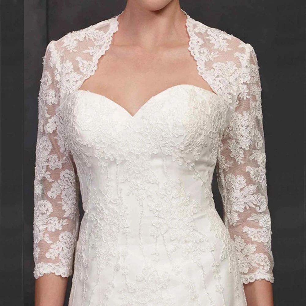 3/4 Long Sleeve Wedding Bolero Lace Bridal Wraps for Wedding Party Prom Ivory Bride Jacket Bolero Shrug Custom
3/4 Long Sleeve Wedding Bolero Lace Bridal Wraps for Wedding Party Prom Ivory Bride Jacket Bolero Shrug Custom